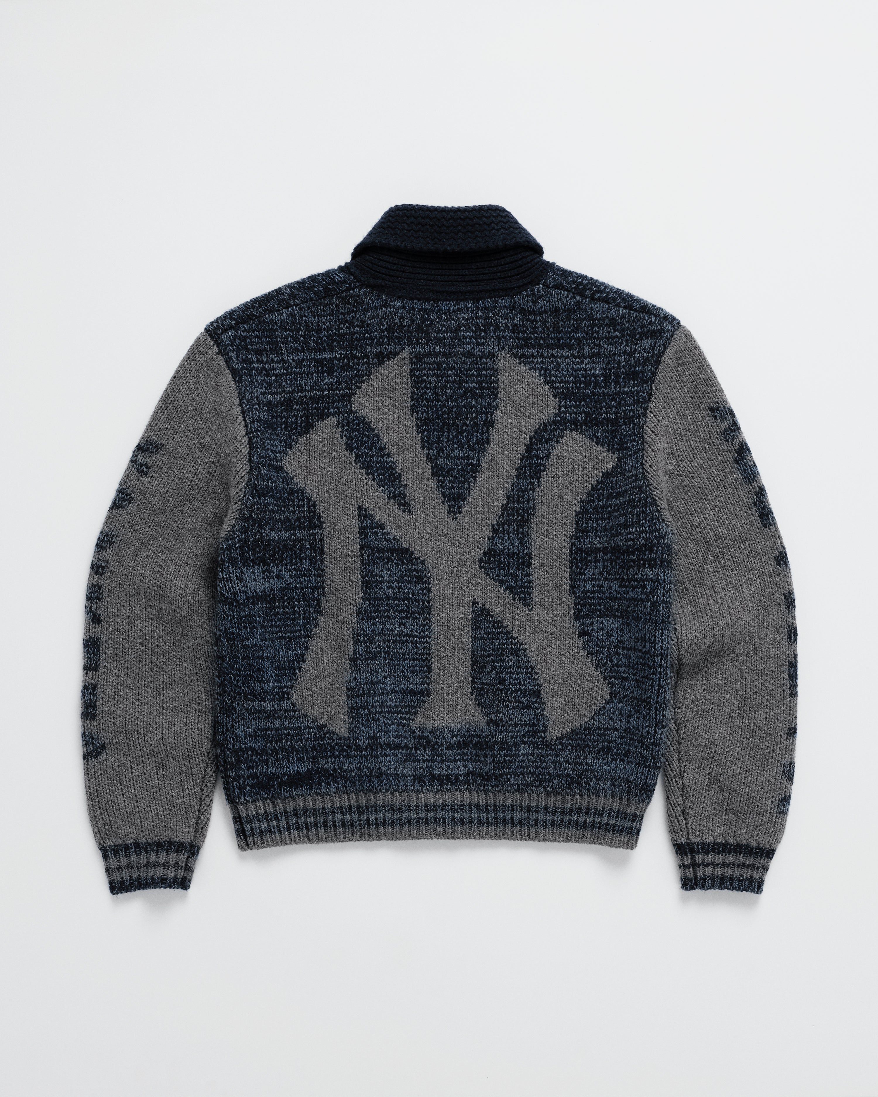 MS WINDBLOCK KNIT BLOUSON ネイビー Lサイズ KNIT GANG COUNCL 